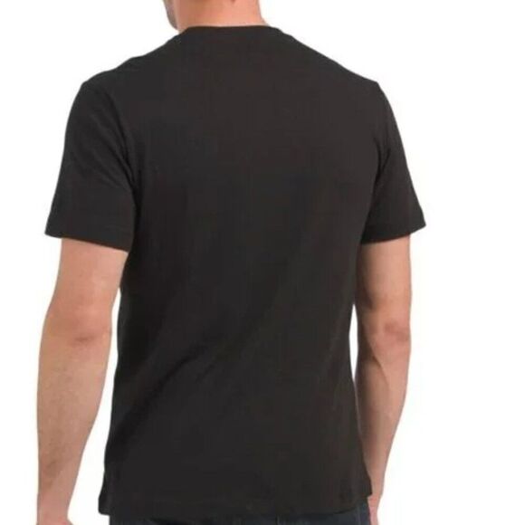 NWT True Religion Jet Black Logo Graphic Script Tee Size L - Picture 2 of 6